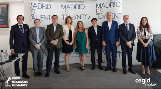 participantes en el debate en la sede de Madrid Talento del Ayuntamiento de Madrid